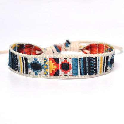 Böhmen Stil Weben Seil Freundschaft Armbänder Für Frau Männer Baumwolle Handgemachte Charm Armband &amp; Armreifen Ethnische Schmuck Geschenke