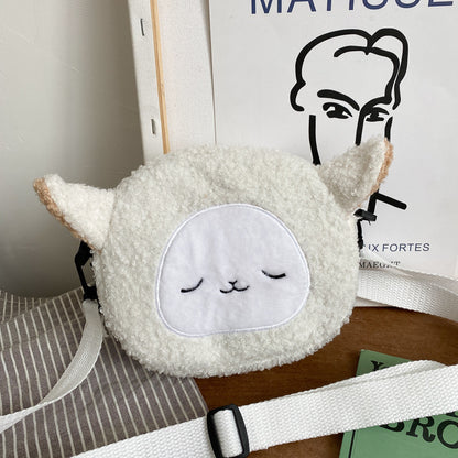 CozyCircle Plush Shoulder Bag - BAGMODA