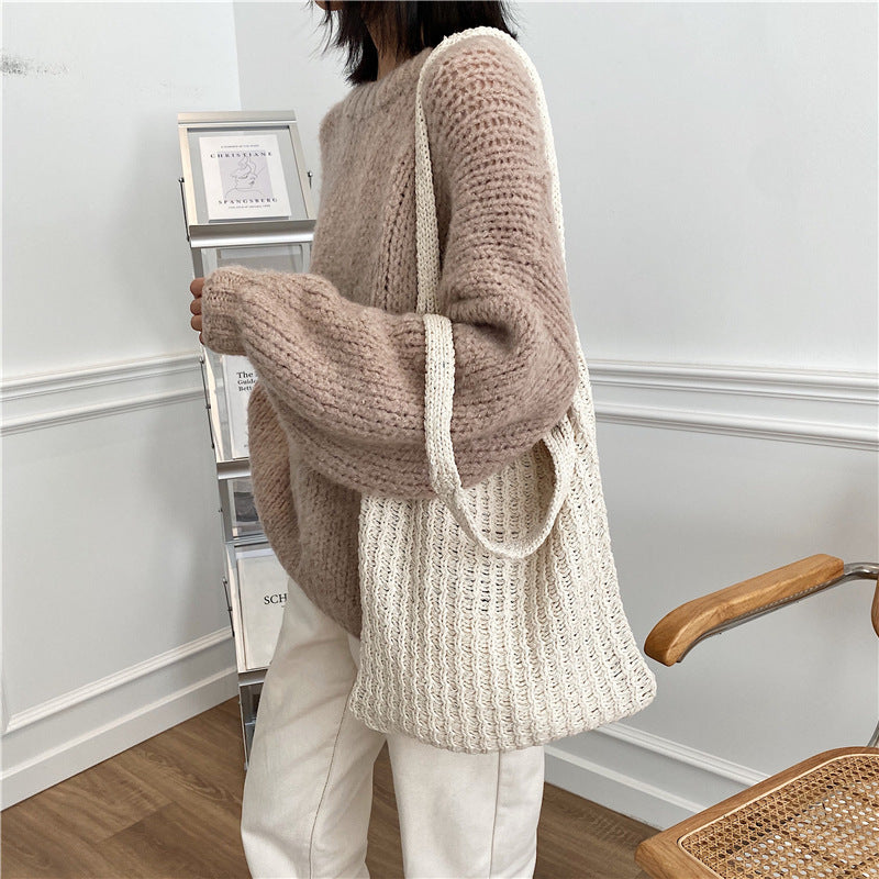 Shoulder Bag Women's Art Hand-held Shopping Bag