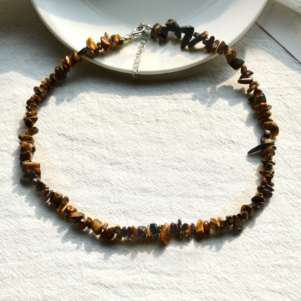 Vacation Style Color Crystal Necklace For Women
