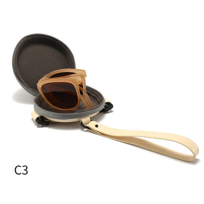 Trendige faltbare Sonnenbrille für Damen TR polarisierte faltbare Sonnenbrille