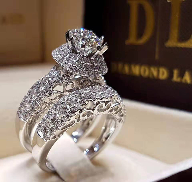 European And American Luxury Party Wedding Hand Ring