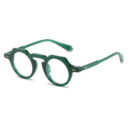 Retro-Rundrahmen und modische Sonnenbrille für Damen