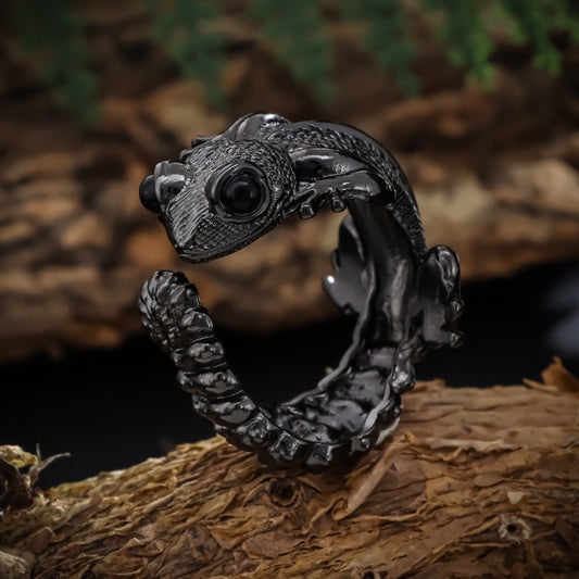 European And American Ins Cute Gothic Lizard Ring