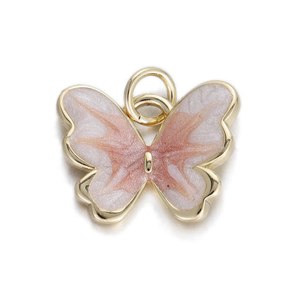 Colgante de mariposa, arcoíris, estrellas, corazón, delfín, cola de conejo, aceite goteante, accesorios de adorno DIY