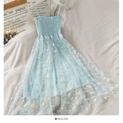 Damenkleider, Sommer, V-Ausschnitt, Blumendruck, Boho-Strandkleid