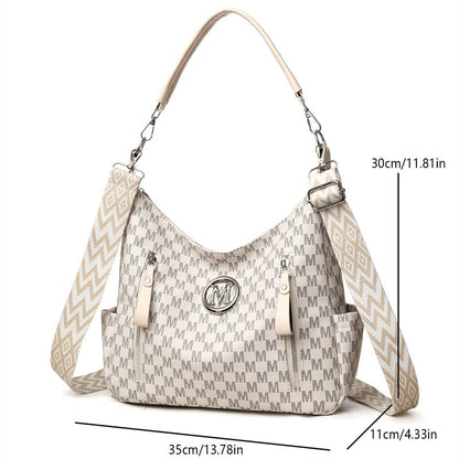 Bolso bandolera con estampado retro
