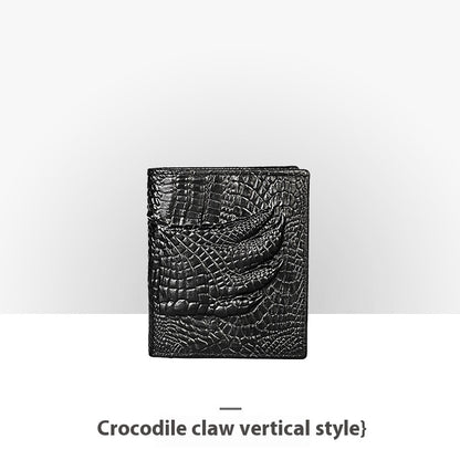Personalisierte Retro-Handgemachte geprägte Lederbrieftasche für Männer