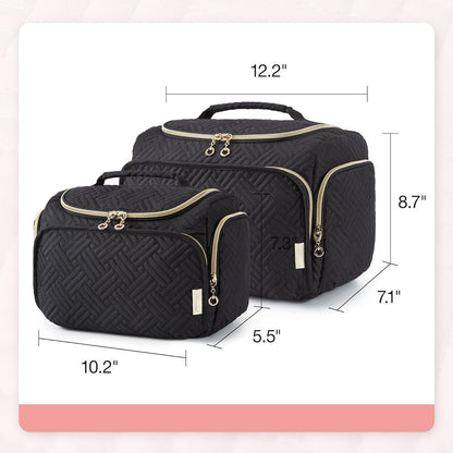 Neceser de viaje para cosméticos, portátil, impermeable, con gancho