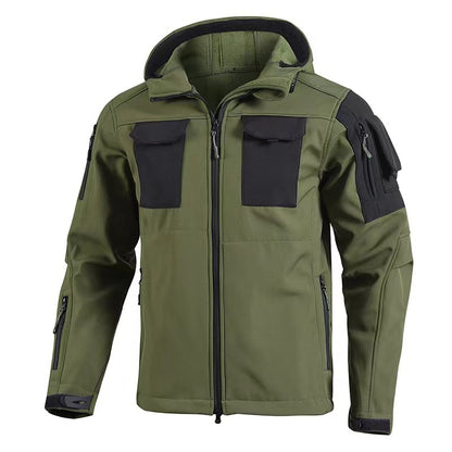 Softshell-Beetle-Top, winddichte, wasserdichte Jacke mit Fleecefutter