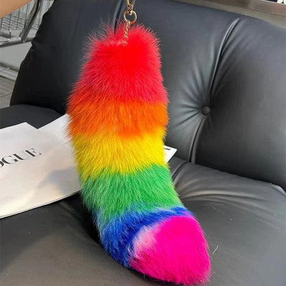 Personalisierte Plüsch Fuchsschwanz Anhänger Tasche Hängende Ornamente