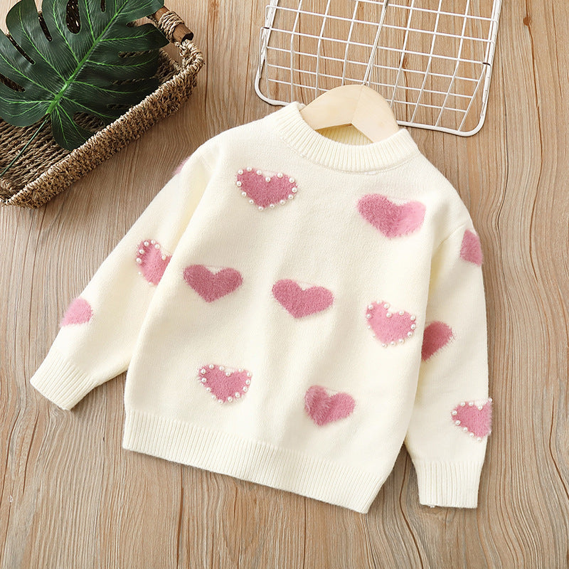 Girl's Sweater Knitwear Pullover Cardigan Top