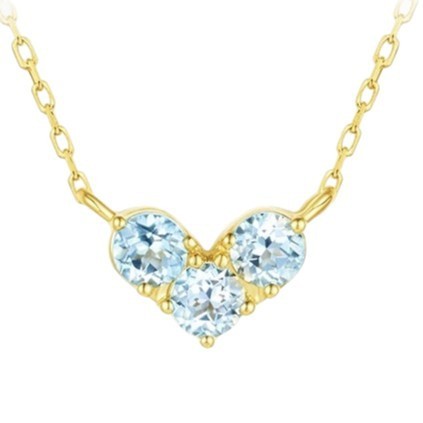 Collar con piedras de nacimiento de amor de enero a diciembre (Nicho)