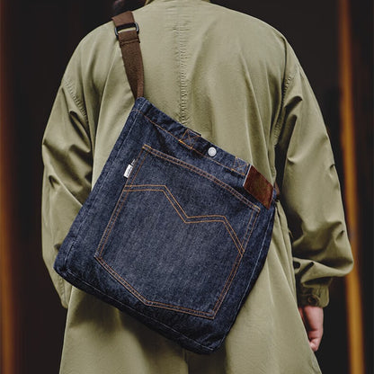 Bolso de hombro vaquero retro americano