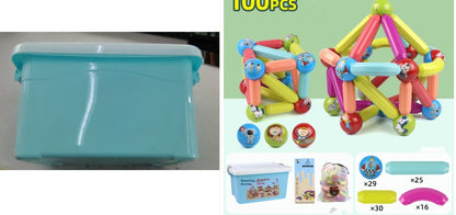 Große Größe DIY Magnetische Bau Set Frühen Lernen Konstruktor Vielzahl Magnetische Stange Bausteine ​​Für Kinder Spielzeug Geschenk