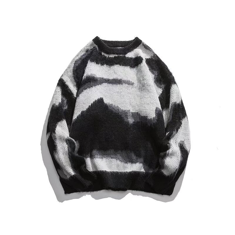 Hong Kong Style Loose Casual Sweater Trendy And Handsome Top