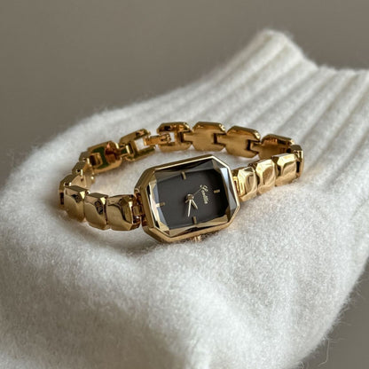 Armbanduhr Cut Square Damen Kleine Quadratische Uhr