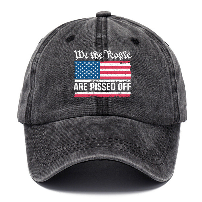 Washed Cotton Printed Old Dad Hat Men's Retro