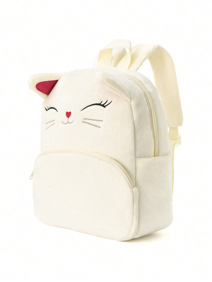 Mochila infantil de peluche con dibujos de animales
