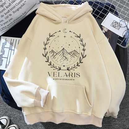 Sudadera con capucha Acotar para mujer, estilo gótico japonés