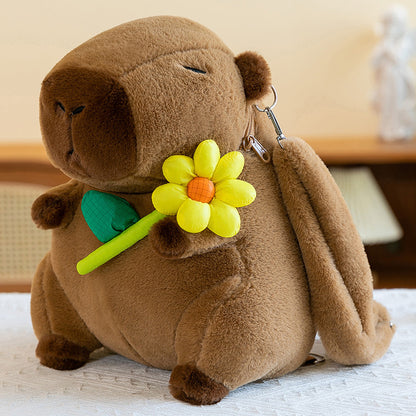 Capybara Rucksack Plüschtier Kreativer Rucksack