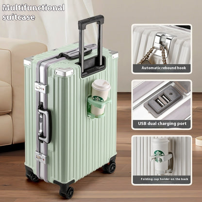 Trolley Password Rueda universal Marco de aluminio Equipaje de gran capacidad