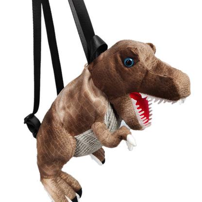 Mochila de simulación de dinosaurio de peluche de estilo japonés