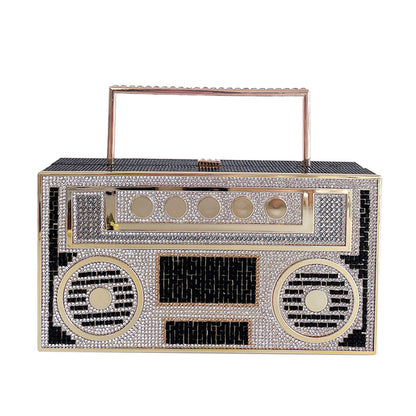 Diamonds Radio Clutch - BAGMODA