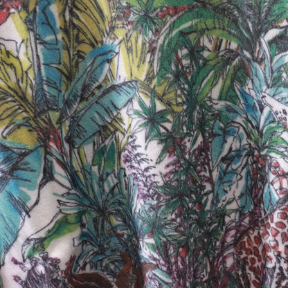 Damenpullover mit Kokosnussbaum-Print
