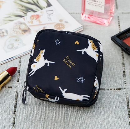 Mini bolsa de cosméticos portátil
