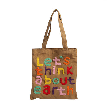 Vielseitige Canvas-Tasche mit großem Fassungsvermögen für Damen