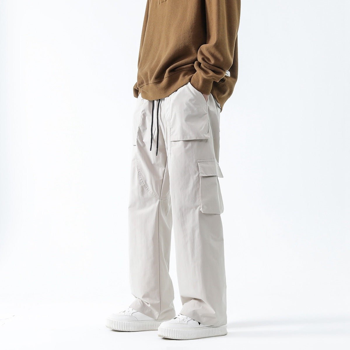 Loose Straight Track Pants Men - BAGMODA
