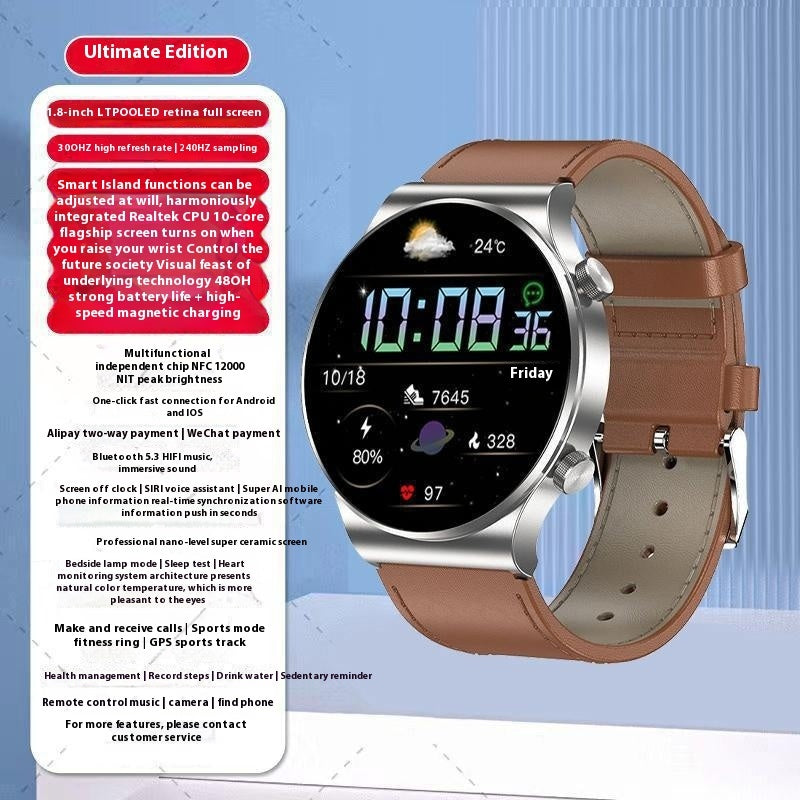 Smart Watch Blood Sugar Blood Pressure Bluetooth Calling Multi-function