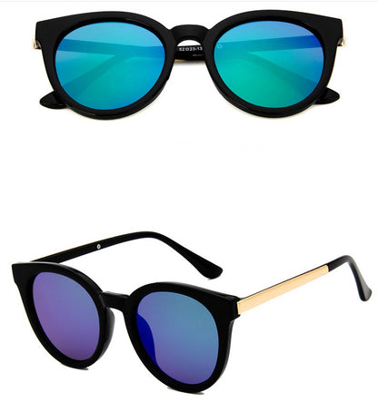 Gafas de sol de ojo de gato rosa para mujer, gafas de sol cuadradas con espejo para mujer, gafas de sol con revestimiento de marca de moda.