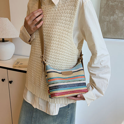 Bolso tote tejido elegante e informal