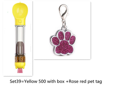 Vaso de agua multifuncional para mascotas Para llevar con el perro