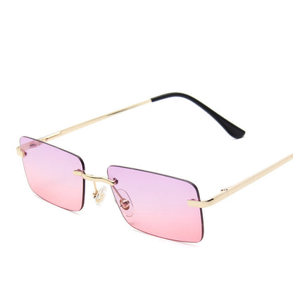 Randlose Sonnenbrille Damen quadratisch