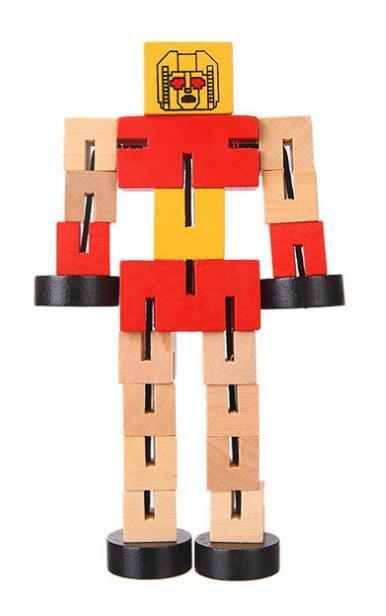 Roboterspielzeug aus Holz