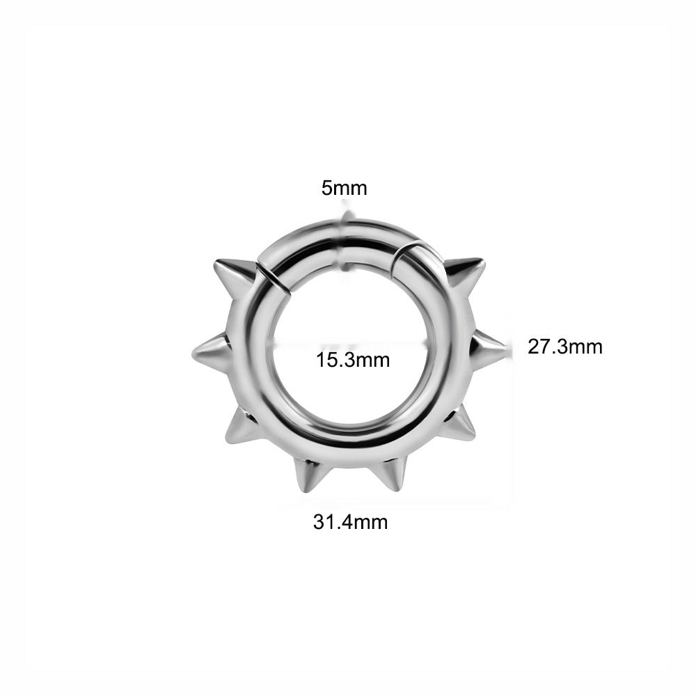 Fashion Sharp Cone Round Magnet Ear Extender