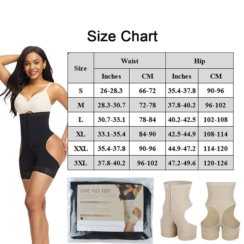 Damen Shapewear Hohe Taille Butt Lifter Bauch Kontrolle Unterwäsche Workout Taille Trainer Korsett