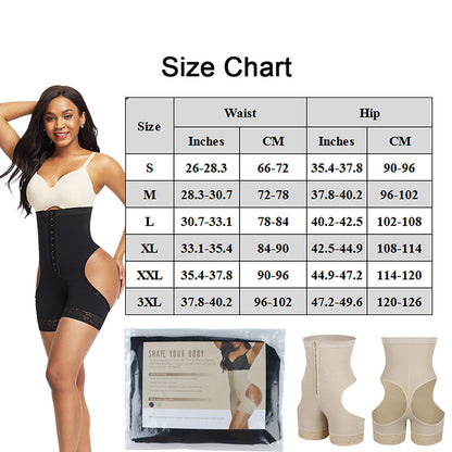 Damen Shapewear Hohe Taille Butt Lifter Bauch Kontrolle Unterwäsche Workout Taille Trainer Korsett