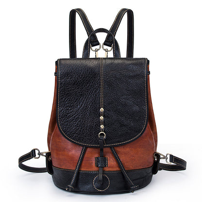 Vintage Rindsleder Rucksack