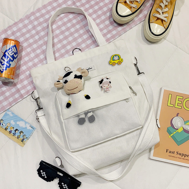 Bear Doll Multi-Purpose Canvas Bag