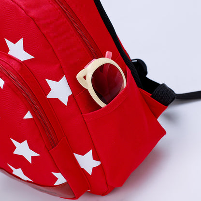 Bolso de guardería con diseño de oso pequeño, bolso de hombro doble.