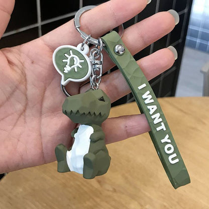 Nuevo llavero de dinosaurio lindo de moda