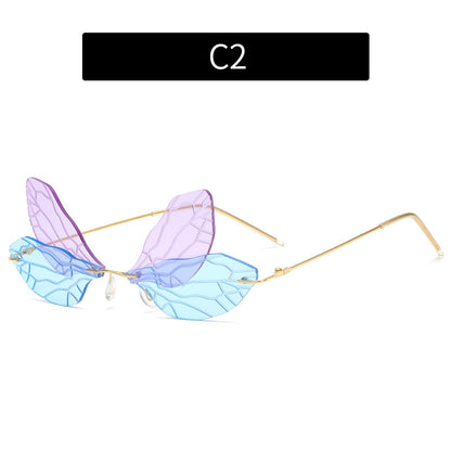 Wild Butterfly Street Shooting Sonnenbrille Damen