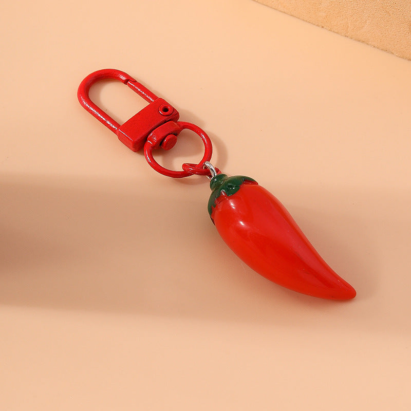 Creative Trendy Personalized Chili Keychain Accessory