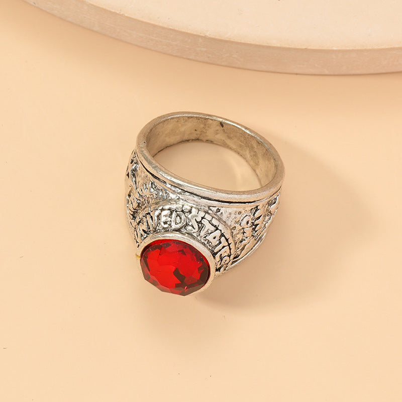 Fashion Vintage Carved Domineering Index Finger Ring