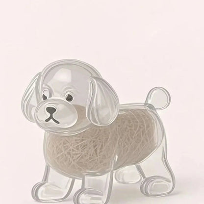 Lindo llavero colgante con forma de perro para guardar pelo