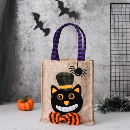 Bolsa de regalo de Halloween no tejida, bolsa para dulces